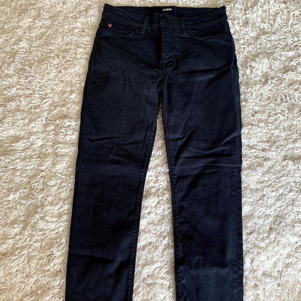 Hudson Natalie Super Skinny Black Jeans Size 27